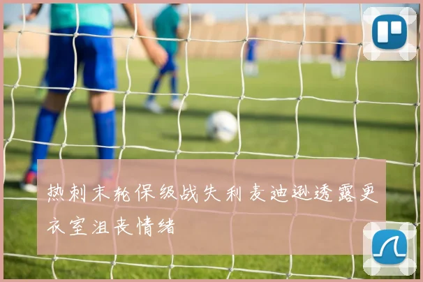 热刺末轮保级战失利麦迪逊透露更衣室沮丧情绪